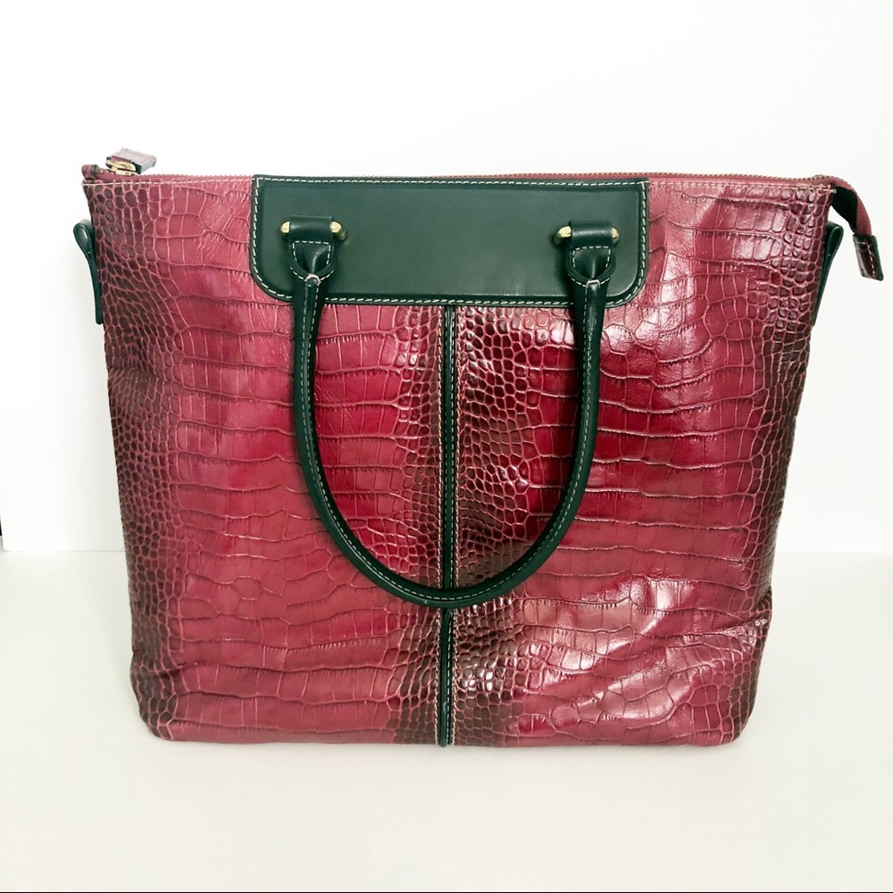 Iacucci Pelletteria burgundy leather purse